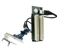Adaptateur PCI express x1 PCIe à 2, routeur double PCI slot Riser Card, usb3.0 support low profile Nipseyteko