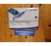 Adaptateur PCI Gigabit cuivre TRENDnet 32 bits 10/100/1000 Mbps (TEG-PCITXR)