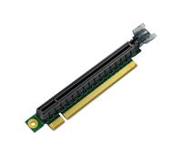 Adaptateur PCIE 16X vers X16 mâle vers femelle à 90 degrés pour connexion d'ordinateur et utilisation au bureau, extension PCIe non perdue