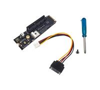 Adaptateur PCIE 4X vers 2 PCIE pour disque dur convertisseur lecteur carte de remplacement pour accessoires informatiques extension professionnelle