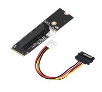 Adaptateur PCIE 4X vers 2 pour disque dur Convertisseur Lecteur Carte de remplacement pour accessoires informatiques Carte d'extension