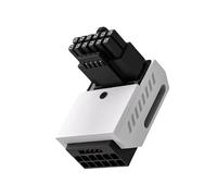 Adaptateur PCIe 5.0 600 W 12 + 4 Broches à Angle Droit de 90 Degrés 16 Broches 12 V HPWR Connecteur GPU pour RTX 3090Ti 4070Ti 4080 STD Blanc
