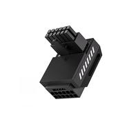 Adaptateur PCIe 5.0 600 W 12 + 4 Broches à Angle Droit de 90 Degrés 16 Broches 12 V HPWR Connecteur GPU pour RTX 3090Ti 4070Ti 4080 RVS Noir