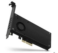 AXAGON PCEM2-DC 2 ports Contrôleur M.2 PCIe x4 convient pour (SSD): 2230, 2242, 2260, 2280, 22110 Refroidissement actif, ave