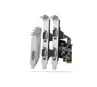 Adaptateur PCIe AXAGON PCEA PSN 4 ports série ASIX AX99100 Noir