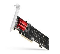 Adaptateur PCIe - AXAGON - PCEM2-ND - Supporte deux SSD M.2 - Couleur blanche - Filaire