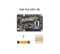 Adaptateur PCIe Vers M.2 avec Fonction PoE Prenant en Charge le Protocole NVMe Disque SSD M.2 pour Raspberry Pi 5 PoE HAT