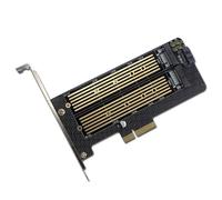 Adaptateur PCIE vers M.2, carte NVMe /SATA 32 go, haute vitesse, double baie, SSD pour ordinateur de bureau
