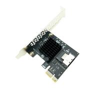 Adaptateur PCIe vers Mini SAS 8087 4 ports SATA3 6 go SSD contrôleur PCI-e PCI Express X1 carte d'extension Riser ajouter sur la carte chi Mining Nipseyteko