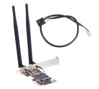 Adaptateur Pcie vers Ngff E-Key pour Carte WiFi D’Ordinateur | Abs, Cuivre, Carte Pcb et Caoutchouc, Ultra-faible Latence, Wi-fi Plus Rapide pour Gaming et Streaming 4k