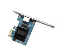 Adaptateur PCIE vers RJ45 Gigabit Ethernet Carte réseau 10/100/1000/25000 Mbps pour PC de bureau Carte d'extension réseau