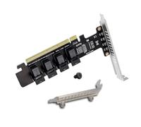Adaptateur PCIE vers U.2 de rechange, PCIE X16 vers 4 ports U.2 NVME SFF-8643 SFF-8639 Carte d'extension