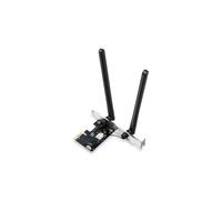 MERCUSYS Adaptateur PCIe WiFi 6E AXE5400 Bluetooth 5.2 Vitesse 2402 Mbps (6 GHz) + 2402 Mbps (5 GHz) + 574 Mbps (2,4 GHz) 2 antennes externes à Double Bande Gain élevé