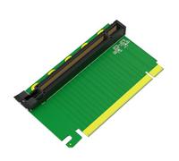 Adaptateur PCIE3.0 16X Reverse Risers Card Adapter 61.80mm Hauteur pour Serveurs Ordinateur Connexion Adaptateur Reverse Direction