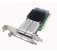 Adaptateur PCIEx16 IB/Ethernet 100 GbE double port QSFP28 avec chipset Mellanox ConnectX4 MCX456A-ECAT, carte serveur réseau VPI EDR 100 Gbit/s compatible Windows/Linux/VMare/OFED