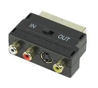 Adaptateur peritel mâle 21 pins rgb 3 rca s video