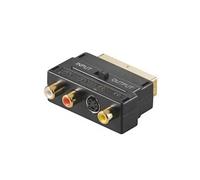 Goobay Adaptateur Péritel mâle 50499 – 3x RCA femelle + S‑Vidéo IN/OUT, connecteurs plaqués or