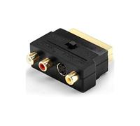 Adaptateur péritel Mâle-Femelle / 3 RCA S-VHS Audio, S-Vidéo et Vidéo