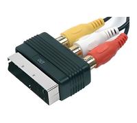 Adaptateur PERITEL Mâle-Femelle 3xRCA