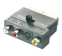 Adaptateur péritel mâle Fnac (in et out)/S-Vidéo-3 RCA femelle G