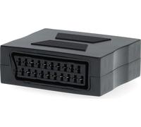 Adaptateur Péritel | SCART Femelle | SCART Femelle | Plaqué nickel | Droit | ABS | Noir | 1 pièces | Boîte