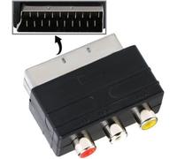 Adaptateur péritel - STRAßE TECH - 20 broches - Audio/Vidéo - Noir - Plastique