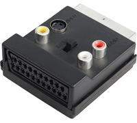 Adaptateur Péritel Vers 3 Rca S-Vidéo Commutable Entrée Péritel Mâle Vers Péritel Femelle Convertisseur Adaptateur Audio S-Vidéo 3 Rca[Z193]