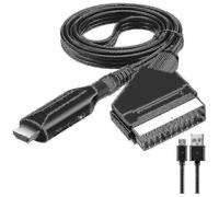 Adaptateur Peritel Vers Hdmi Avec Cbles Pritel Et Hdmi, 1080p Convertisseur Cable Peritel Hdmi Compatible Avec Ntsc Pal,pritel Hdmi Pour Tv Xbox Sky D