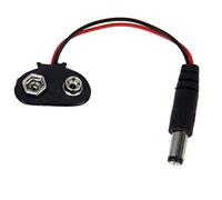 Adaptateur Pince Batterie 9v Pour Caméra de surveillance 2.1mm DC Prise