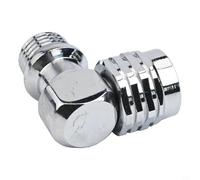 Adaptateur pivotant pour tuyau de plongée sous-marine pour régulateur de 2ème étape, construction en laiton marin, parfait pour divers scénarios de plongée (90 degrés)