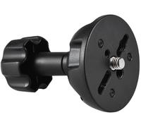 Adaptateur plat à bol de demi-bille de 75 mm avec vis de 1/4 po et 3/8 po pour trépied de tête à fluide Appareil DSLR