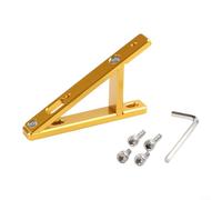 Adaptateur pliable pour bouteille d'eau de vélo avec construction en alliage d'aluminium et stabilité fiable (doré)