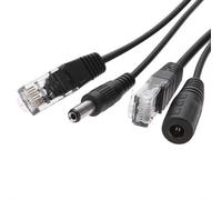 Adaptateur PoE passif RJ45 LAN DC mâle, câble séparateur d'injecteur, alimentation sur Ethernet, adaptateur passif