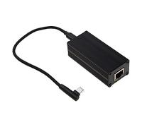 Adaptateur PoE vers Type-C vers carte Ethernet adaptative 5 V 9 V avec 10/100 Mbps haut débit PD3.0 de chargement PoE vers Type-C Adaptateur convertisseur POE vers 5 V/9 V UsbC avec Ethernet