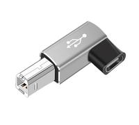 Adaptateur Pont USB Type-C ver USB B - Convertisseur Compact, Connexion 2.0 fiable, Interface périphérique héritée | Utilisation avec imprimantes, scanners, interfaces de Clavier Mide