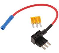 Adaptateur porte-fusible 12 V pour voiture avec fusible 5 A [Fusibles améliorés] - (Fusible Micro3)