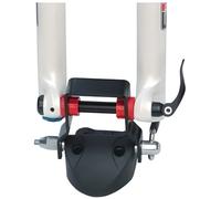 Adaptateur porte-vélo toit - PERUZZO - Downhill - Axes 12/15/15 Boost/20 mm - Fixation fourche - Noir/Blanc