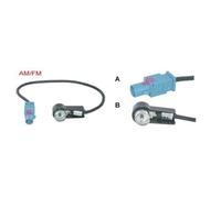 Adaptateur pour antenne - Universel - BMW, Citroën, Opel, Peugeot, Volkswagen - ISO - Bleu - Voiture