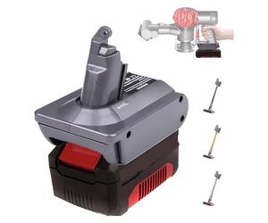 Adaptateur pour aspirateur Dyson V6 Convert pour batterie Einhell 18 V pour batterie V6 compatible avec DC58 DC59 DC61 DC62 DC72 DC74 Absolute Animal Motorhead Slim SV03 SV04 SV05 SV06 SV07 SV09