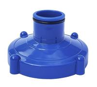 Algenschnapper Adaptateur pour aspirateur traîneau Raccord à vis 80 mm vers Tuyau 32 mm Bleu