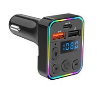 Adaptateur pour Autoradio - Émetteur FM Lecteur MP3 sans Fil | avec Port Type-C Double USB Multidevices Récepteur MP3 pour Streaming Audio Musique Voiture Camion Camping-Car