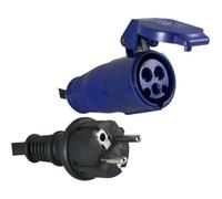 Adaptateur pour borne de camping - câble de 0,3m H07RN-F 3G1.50 mm² - fiche femelle CEE IP44