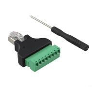 Adaptateur pour bornier RJ45 8P8C mâle vers 8 broches pour câbles UTP Cat5/Cat5e/Cat6/Cat7, conforme à la norme de câblage EIA/TIA-568B
