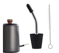 Adaptateur pour bouilloire | Bec verseur de liqueur - 1,5 à 1,8 cm de diamètre - Couvercle supérieur conique réutilisable avec brosse de nettoyage pour boissons alcoolisées et chocolat chaud