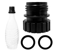 Adaptateur pour Bouteille en Verre SodaStream pour Terra 0,7L, Adaptateur Quick Connect pour SodaStream Duo/Crystal, Connecteur de Bouteille en Verre avec Joint, Anti-Fuite, pour Machine à eau Gazeuse