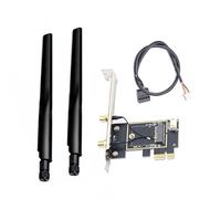 Adaptateur pour Carte WiFi PCIE Carte réseau sans fil M2 NGFF Convertisseur Bluetooth pour Bureau Wi-Fi 8260 8265NGW AX200 9260 7265