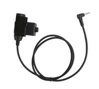 Adaptateur pour casque de talkie-walkie tactique avec réduction du bruit, micro-gorge intégré, compatible avec les casques intégraux, connecteur