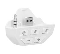 Adaptateur pour casque stéréo compatible avec les manettes Xbox. Plug and Play, contrôle du volume, son du jeu, chat vocal. Compact et facile à
