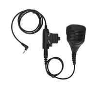 Adaptateur pour casque tactique avec bouton PTT antidérapant et large, compatible avec les radios Kenwood et les casques tactiques à réduction de