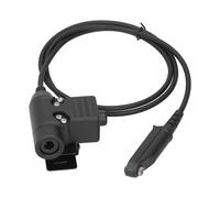 Adaptateur pour casque tactique Push-To-Talk (PTT) de type U94, version militaire standard avec prise jack 2 broches de 7 mm. Écoute discrète en